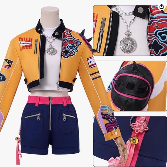 K-Pop Demon Hunters Rumi Inspired Costume Outfit  size 140 - Picture 3 of 3